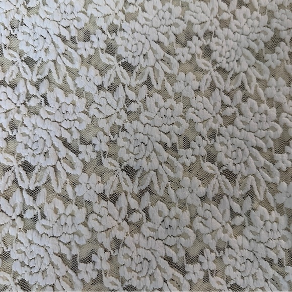 Vintage Jonden Light Yellow Floral Lace Mesh Baby Tee Women’s Size Small Spring - Picture 6 of 13